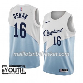Maillot Enfant Cleveland Cavaliers Cedi Osman 16 2018-19 Nike Bleu Blanc Swingman